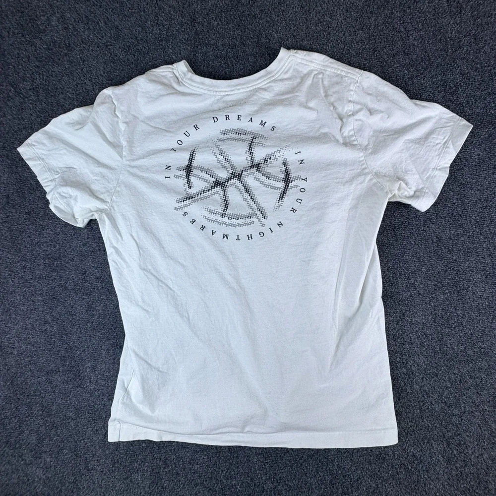 Jordan T-Shirt Mens Large White In Your Dreams In Your Nightmares Graphic Cotton